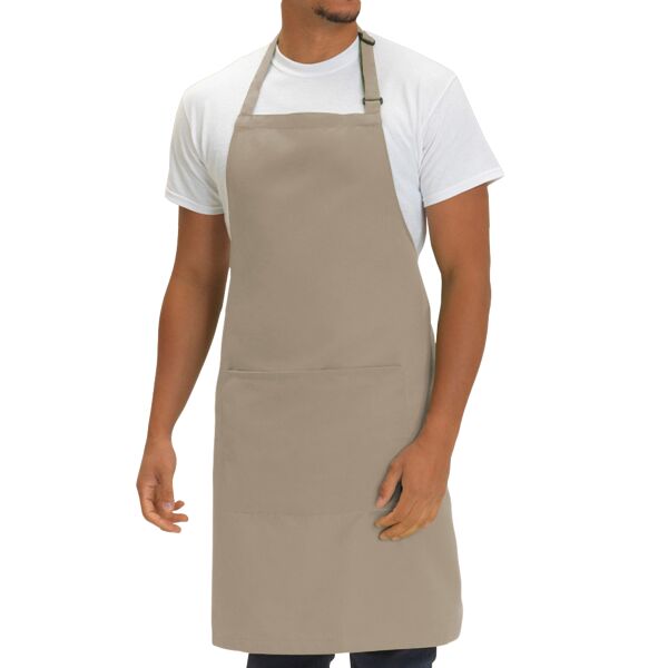 Dennys Polyester Bib Apron with Pocket Thumbnail