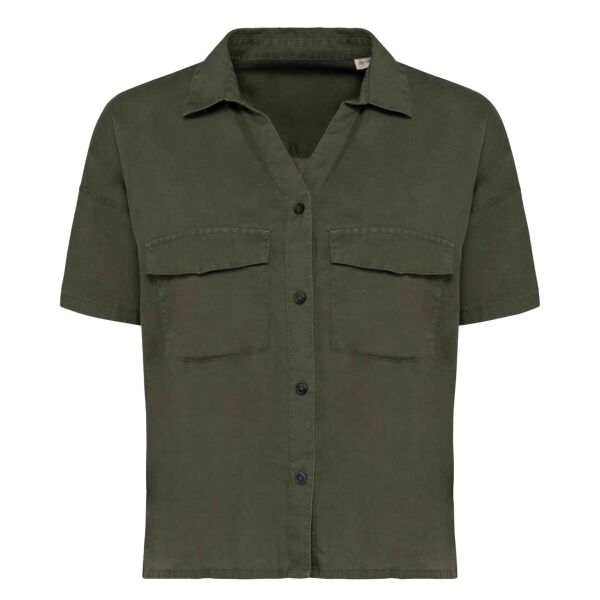 Native Spirit Ladies Short Sleeve Oversized TENCEL™ Shirt Thumbnail