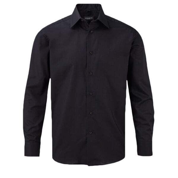 Russell Collection Long Sleeve Tailored Oxford Shirt Thumbnail