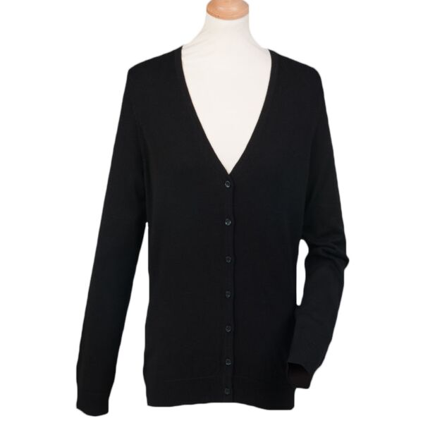 Henbury Ladies Lightweight V Neck Cardigan Thumbnail