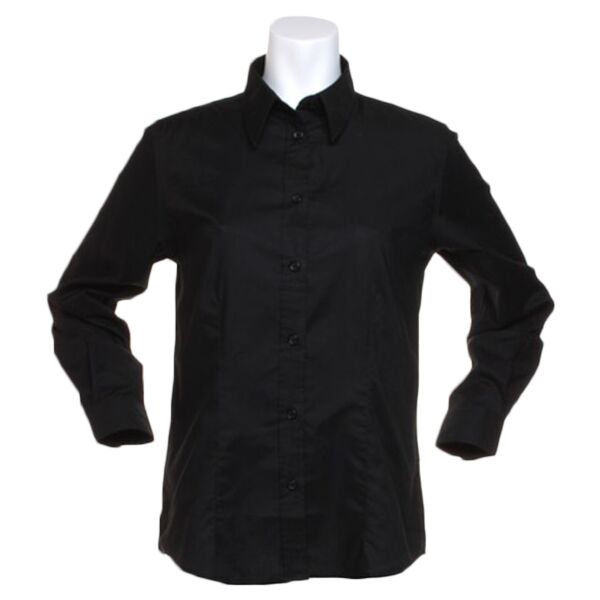 Ladies Long Sleeve Tailored Workwear Oxford Shirt Thumbnail