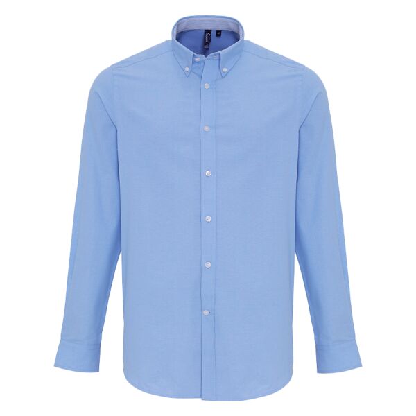 Premier Long Sleeve Striped Oxford Shirt Thumbnail