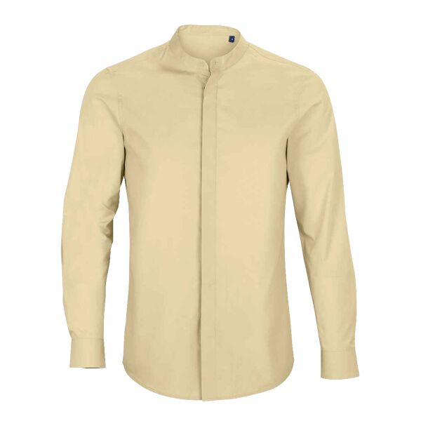 NEOBLU Bart Mao Collar Long Sleeve Poplin Shirt Thumbnail